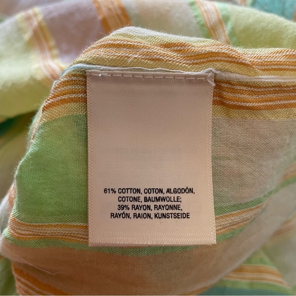 Anthropologie Lilka Yarn Dyed Holly Batwing-Sleeve Tunic Swim Coverup EUC XS/S - Picture 10 of 12